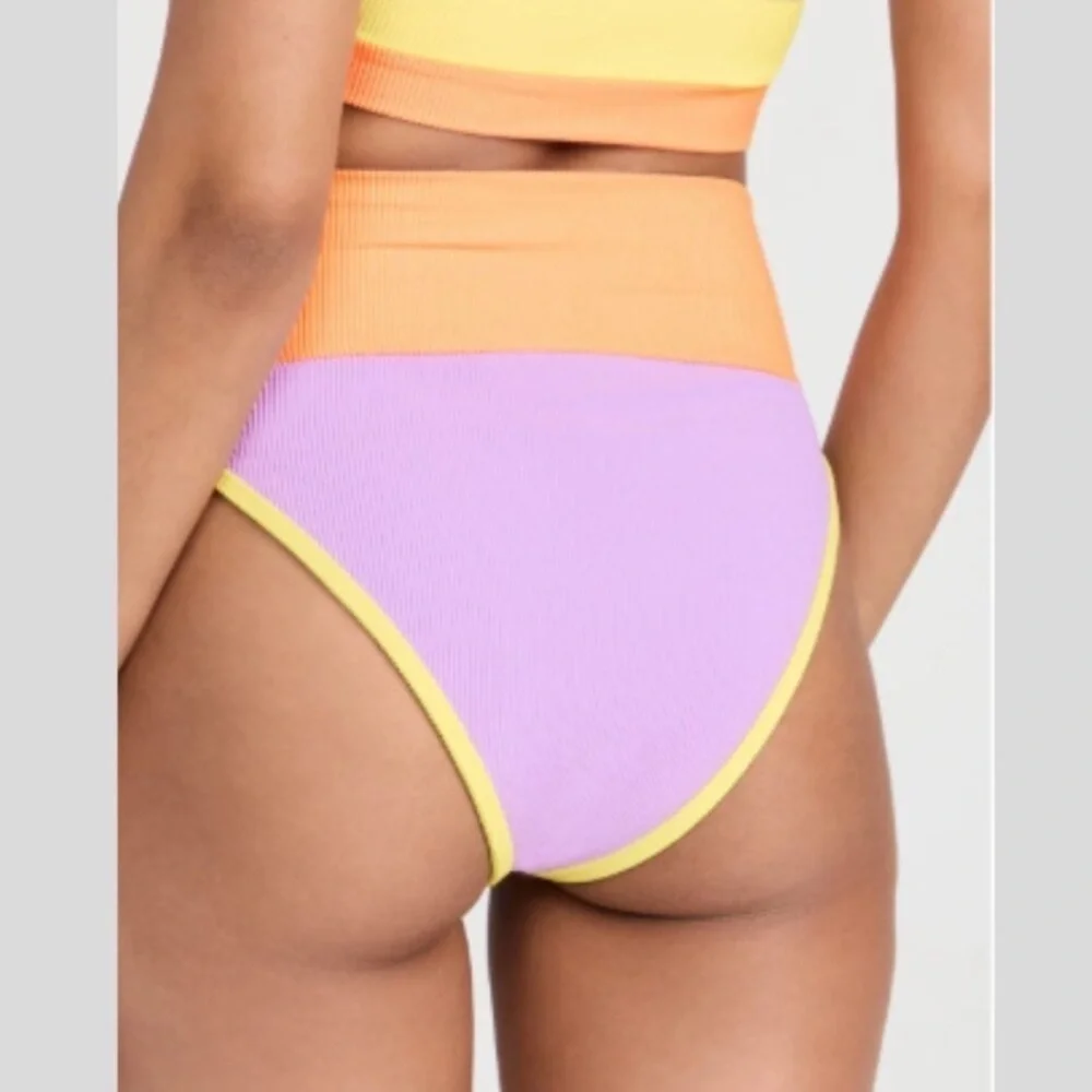 New! Beach Riot Emmy Purple Sundazed colorblock Bikini Bottom 24869